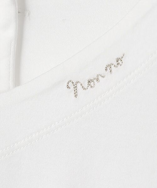 Mademoiselle NON NON / マドモアゼルノンノン Tシャツ | GIZANDY天竺 VネックフレアーTシャツ | 詳細2