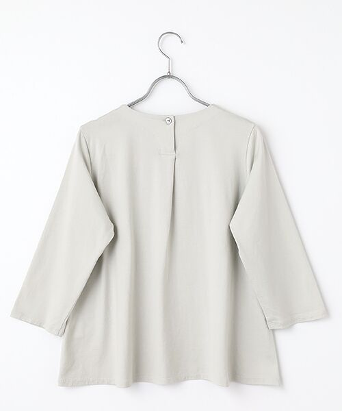 Mademoiselle NON NON / マドモアゼルノンノン Tシャツ | GIZANDY天竺 VネックフレアーTシャツ | 詳細3