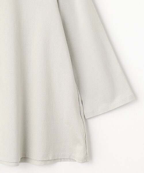 Mademoiselle NON NON / マドモアゼルノンノン Tシャツ | GIZANDY天竺 VネックフレアーTシャツ | 詳細5