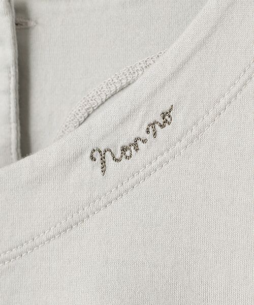 Mademoiselle NON NON / マドモアゼルノンノン Tシャツ | GIZANDY天竺 VネックフレアーTシャツ | 詳細6