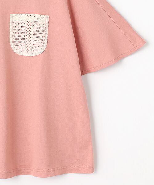 Mademoiselle NON NON / マドモアゼルノンノン Tシャツ | GIZANDY天竺 フレアスリーブTシャツ | 詳細5