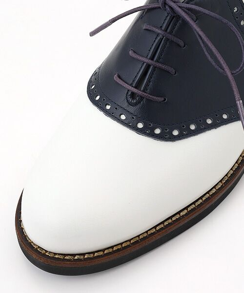 Mademoiselle NON NON / マドモアゼルノンノン フラットシューズ | 表革コンビネーション レースアップシューズ | 詳細6