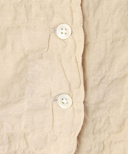 Mademoiselle NON NON / マドモアゼルノンノン シャツ・ブラウス | 綿モダールシャーリング　スタンドフリル衿ブラウス | 詳細3