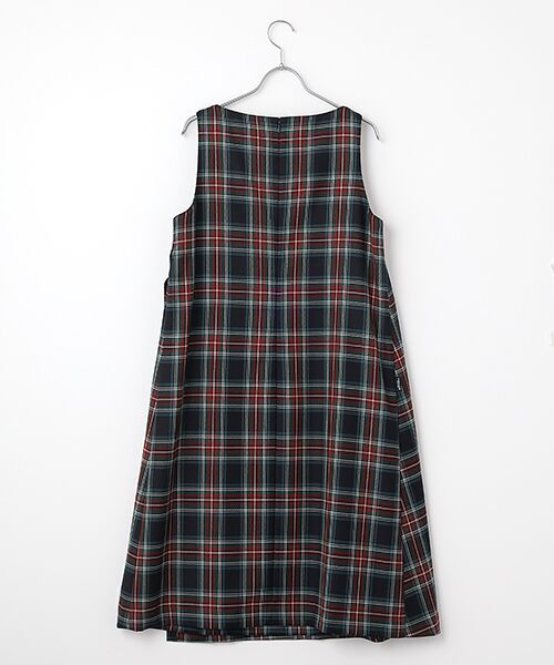 Mademoiselle NON NON 【美品】 ワンピース チェック柄 2025年最新】Mademoiselle NONNON レディース ロングワンピース