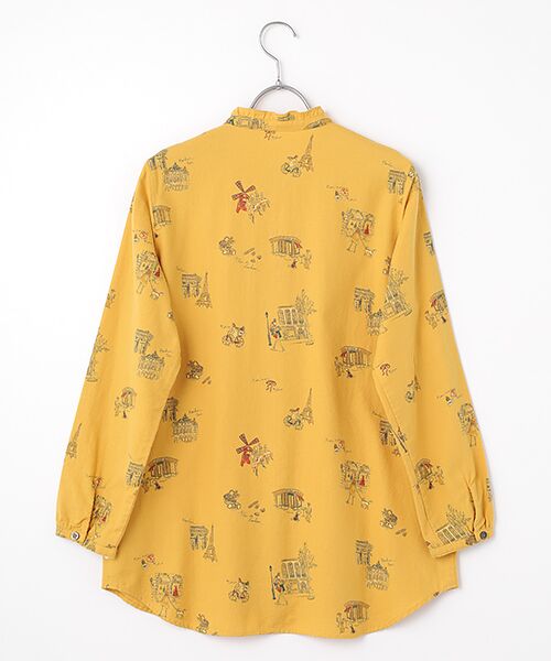 Mademoiselle NON NON / マドモアゼルノンノン シャツ・ブラウス | ビエラプリント パリモチーフチュニックブラウス | 詳細2