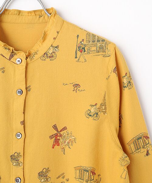 Mademoiselle NON NON / マドモアゼルノンノン シャツ・ブラウス | ビエラプリント パリモチーフチュニックブラウス | 詳細3