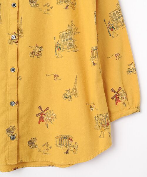 Mademoiselle NON NON / マドモアゼルノンノン シャツ・ブラウス | ビエラプリント パリモチーフチュニックブラウス | 詳細4