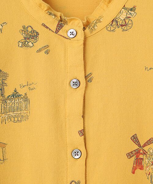 Mademoiselle NON NON / マドモアゼルノンノン シャツ・ブラウス | ビエラプリント パリモチーフチュニックブラウス | 詳細5