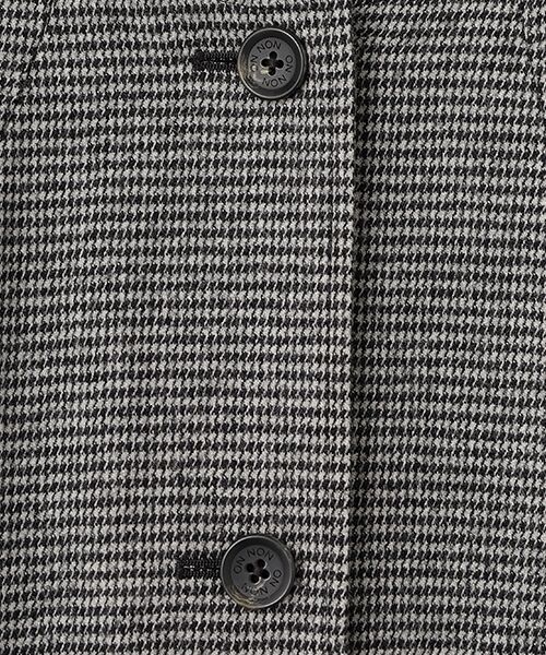 Mademoiselle NON NON / マドモアゼルノンノン ノーカラージャケット | ウールフランネルストレッチ ノーカラージャケット | 詳細1