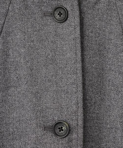 Mademoiselle NON NON / マドモアゼルノンノン ノーカラージャケット | ウールフランネルストレッチ ノーカラージャケット | 詳細2
