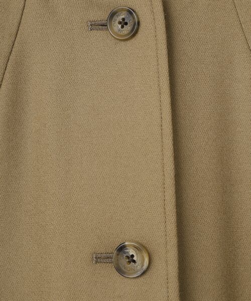 Mademoiselle NON NON / マドモアゼルノンノン ノーカラージャケット | ウールフランネルストレッチ ノーカラージャケット | 詳細8