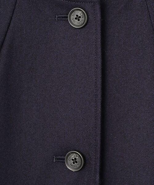 Mademoiselle NON NON / マドモアゼルノンノン ノーカラージャケット | ウールフランネルストレッチ ノーカラージャケット | 詳細9