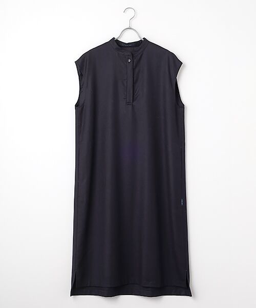 Mademoiselle NON NON/マドモアゼルノンノン ウールフランネルストレッチ ドロップショルダージャンパースカート ネイビー F Mademoiselle NON NON/マドモアゼルノンノン ウールフランネルストレッチ ドロップショルダージャンパースカート ネイビー F