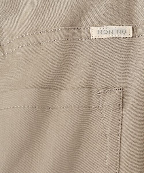 Mademoiselle NON NON / マドモアゼルノンノン スラックス・ドレスパンツ | レーヨン/コットン/リヨセルストレッチツイル テーパードストレッチパンツ | 詳細10