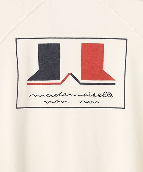 Mademoiselle NON NON / マドモアゼルノンノン パーカー | スーピマ裏毛プリントパーカー | 詳細2