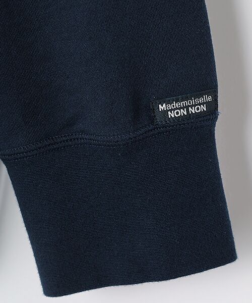 Mademoiselle NON NON / マドモアゼルノンノン パーカー | スーピマ裏毛プリントパーカー | 詳細13