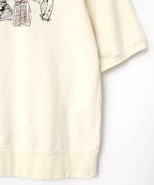 Mademoiselle NON NON / マドモアゼルノンノン スウェット | スーピマ裏毛デザイン画プリントトレーナー | 詳細4