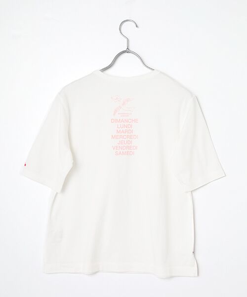 Mademoiselle NON NON / マドモアゼルノンノン Tシャツ | 甘撚りコンパクトヤーン バックプリントTシャツ | 詳細1