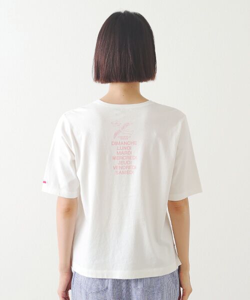 Mademoiselle NON NON / マドモアゼルノンノン Tシャツ | 甘撚りコンパクトヤーン バックプリントTシャツ | 詳細10