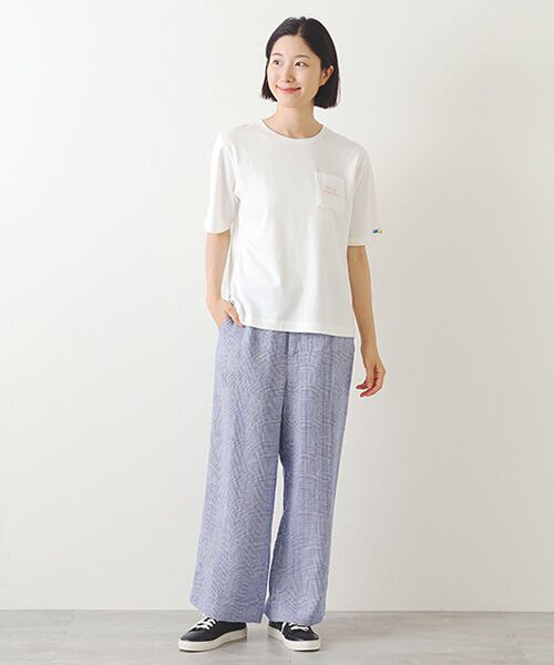 Mademoiselle NON NON / マドモアゼルノンノン Tシャツ | 甘撚りコンパクトヤーン バックプリントTシャツ | 詳細11