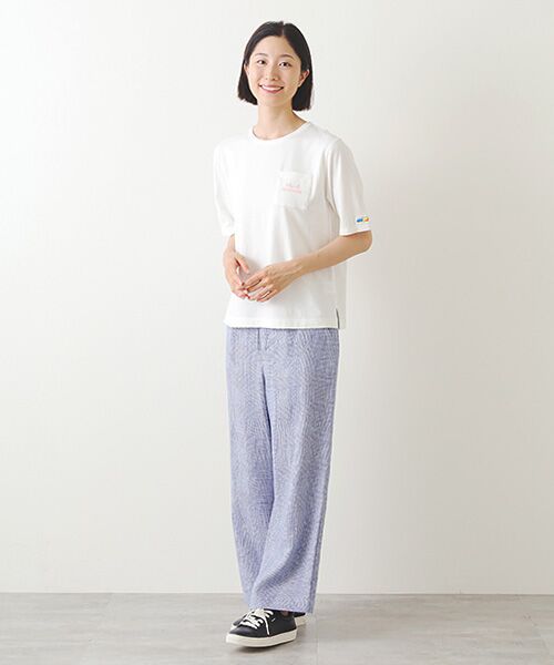 Mademoiselle NON NON / マドモアゼルノンノン Tシャツ | 甘撚りコンパクトヤーン バックプリントTシャツ | 詳細12