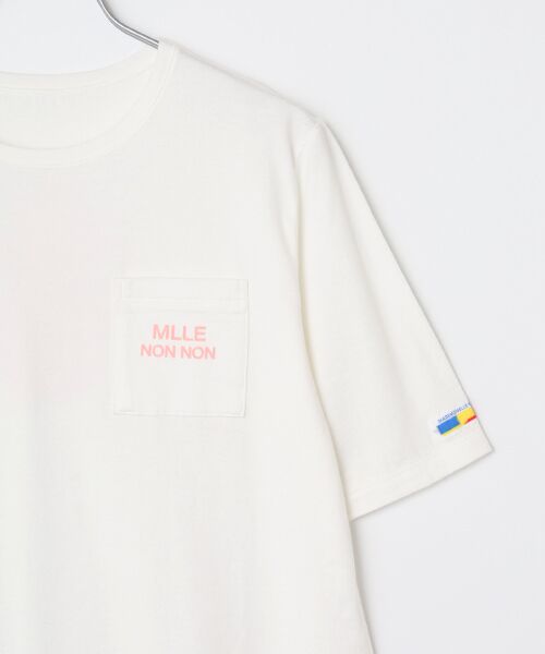 Mademoiselle NON NON / マドモアゼルノンノン Tシャツ | 甘撚りコンパクトヤーン バックプリントTシャツ | 詳細2