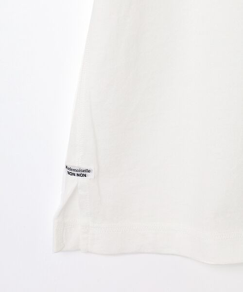 Mademoiselle NON NON / マドモアゼルノンノン Tシャツ | 甘撚りコンパクトヤーン バックプリントTシャツ | 詳細3