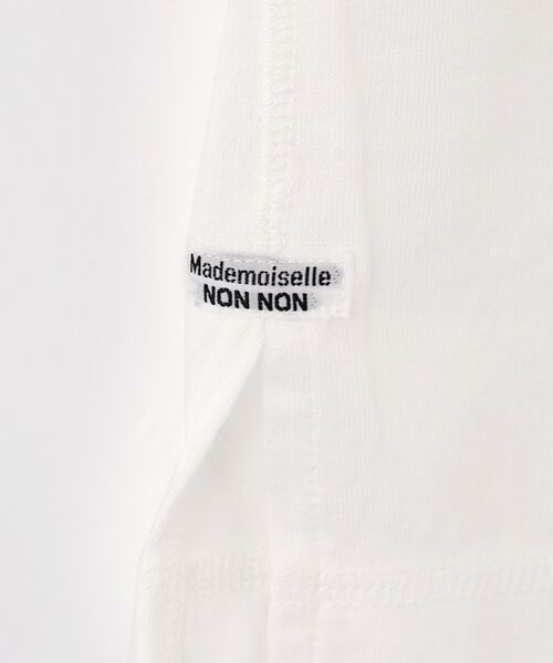 Mademoiselle NON NON / マドモアゼルノンノン Tシャツ | 甘撚りコンパクトヤーン バックプリントTシャツ | 詳細4