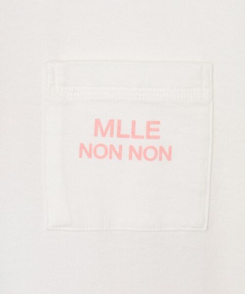 Mademoiselle NON NON / マドモアゼルノンノン Tシャツ | 甘撚りコンパクトヤーン バックプリントTシャツ | 詳細5
