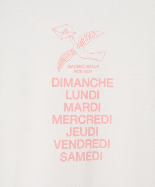 Mademoiselle NON NON / マドモアゼルノンノン Tシャツ | 甘撚りコンパクトヤーン バックプリントTシャツ | 詳細7