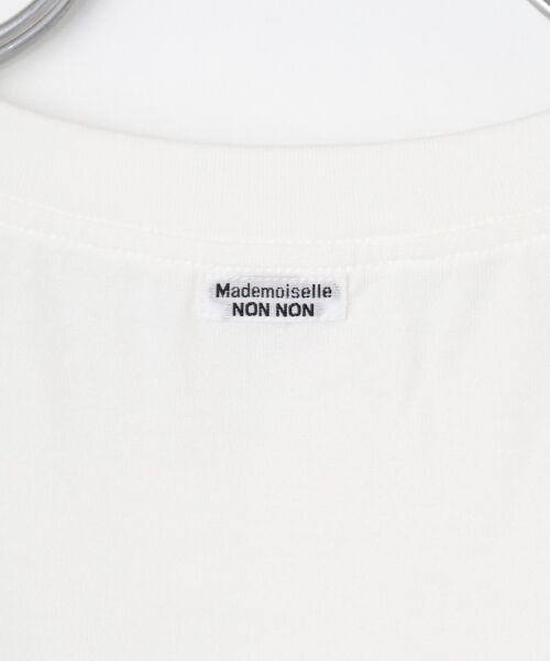 Mademoiselle NON NON / マドモアゼルノンノン Tシャツ | 甘撚りコンパクトヤーン 1色プリントTシャツ | 詳細1