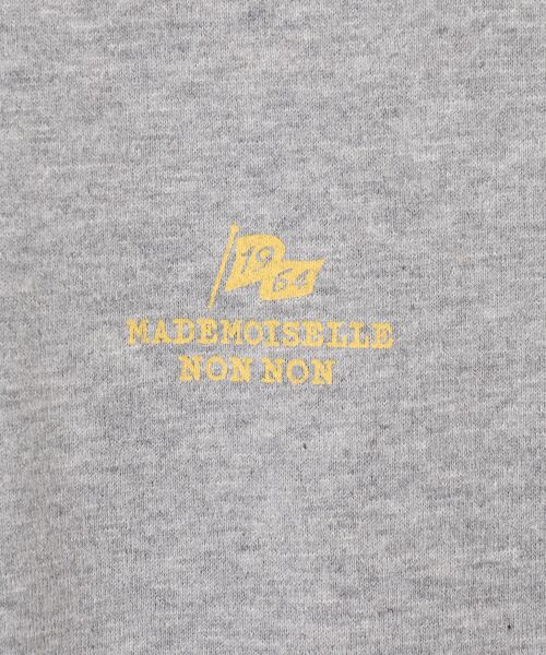 Mademoiselle NON NON / マドモアゼルノンノン Tシャツ | 甘撚りコンパクトヤーン 1色プリントTシャツ | 詳細4