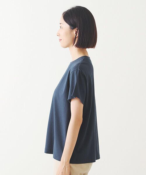 Mademoiselle NON NON / マドモアゼルノンノン Tシャツ | 甘撚りコンパクトヤーン 1色プリントTシャツ | 詳細11