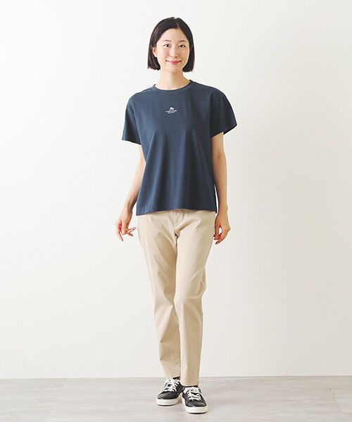 Mademoiselle NON NON / マドモアゼルノンノン Tシャツ | 甘撚りコンパクトヤーン 1色プリントTシャツ | 詳細14