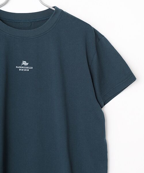 Mademoiselle NON NON / マドモアゼルノンノン Tシャツ | 甘撚りコンパクトヤーン 1色プリントTシャツ | 詳細6