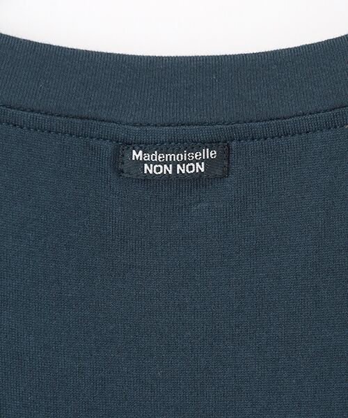 Mademoiselle NON NON / マドモアゼルノンノン Tシャツ | 甘撚りコンパクトヤーン 1色プリントTシャツ | 詳細8
