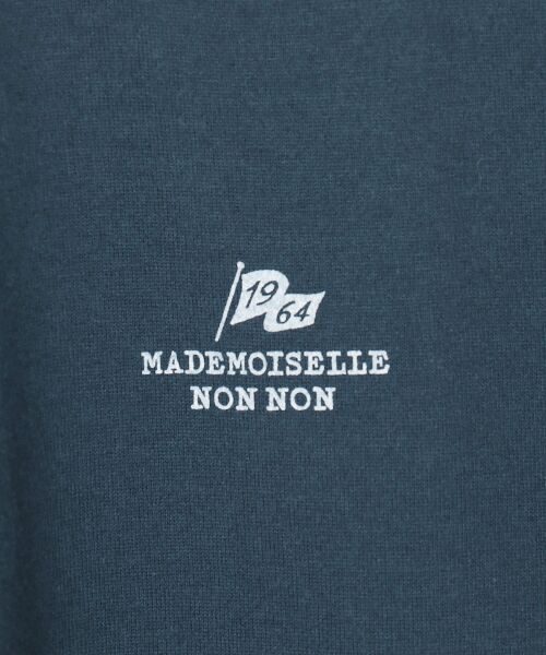 Mademoiselle NON NON / マドモアゼルノンノン Tシャツ | 甘撚りコンパクトヤーン 1色プリントTシャツ | 詳細9