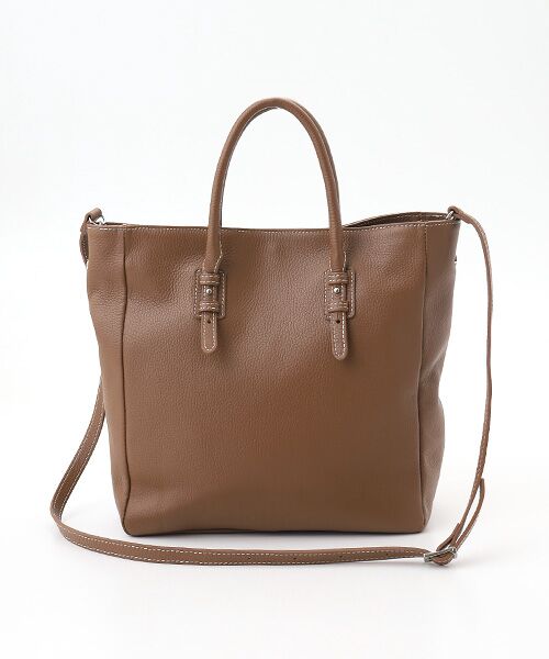 Mademoiselle NON NON / マドモアゼルノンノン トートバッグ | ＜MARCO BIANCHINI＞マルコ ビアンキーニ レザートートバッグ（ショルダーストラップ付き） | 詳細1