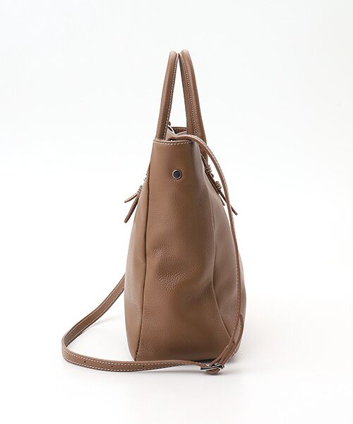 Mademoiselle NON NON / マドモアゼルノンノン トートバッグ | ＜MARCO BIANCHINI＞マルコ ビアンキーニ レザートートバッグ（ショルダーストラップ付き） | 詳細2