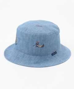 Mademoiselle NON NON / マドモアゼルノンノン ハット | コットンツイルセルビッチ 飛び柄刺繍入りハット