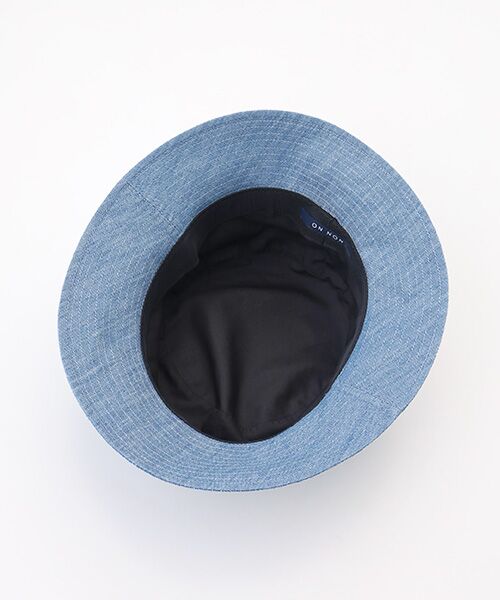 Mademoiselle NON NON / マドモアゼルノンノン ハット | コットンツイルセルビッチ 飛び柄刺繍入りハット | 詳細4