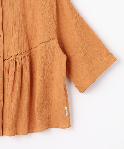 Mademoiselle NON NON / マドモアゼルノンノン シャツ・ブラウス | コットンクレープキャッチワッシャー オーバーブラウス | 詳細4