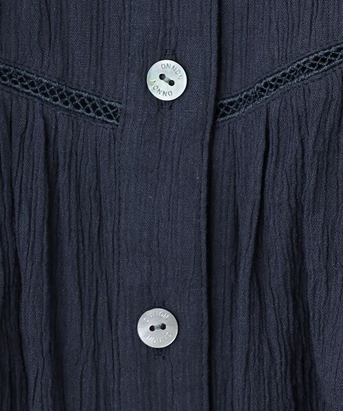 Mademoiselle NON NON / マドモアゼルノンノン シャツ・ブラウス | コットンクレープキャッチワッシャー オーバーブラウス | 詳細9