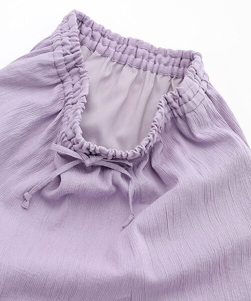 Mademoiselle NON NON / マドモアゼルノンノン ロング・マキシ丈スカート | コットンクレープキャッチワッシャー フレアースカート | 詳細5