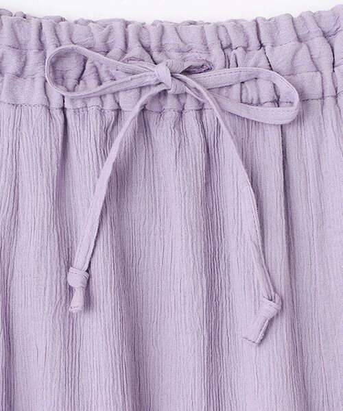 Mademoiselle NON NON / マドモアゼルノンノン ロング・マキシ丈スカート | コットンクレープキャッチワッシャー フレアースカート | 詳細7