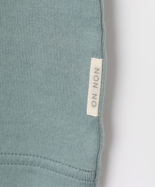 Mademoiselle NON NON / マドモアゼルノンノン Tシャツ | オーガニック天竺 ハートボーダーアップリケ刺繍Tシャツ | 詳細6