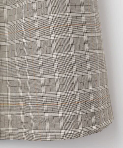 Mademoiselle NON NON / マドモアゼルノンノン その他アウター | ポプリンチェックシリコンコーティング撥水 チェスター風ロングコート | 詳細4