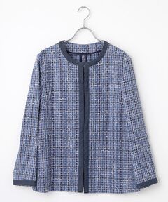 INGEBORG×VIVIANO】ファンシーツイードノーカラージャケット
