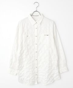 Mademoiselle NON NON マドモアゼルノンノン リネンシャツ L リネンソフト仕上げ バンドカラーシャツ （シャツ・ブラウス