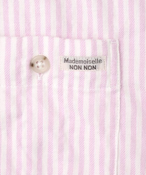 Mademoiselle NON NON / マドモアゼルノンノン シャツ・ブラウス | ビエラシャーリング薄起毛ワッシャー チュニックシャツ | 詳細3